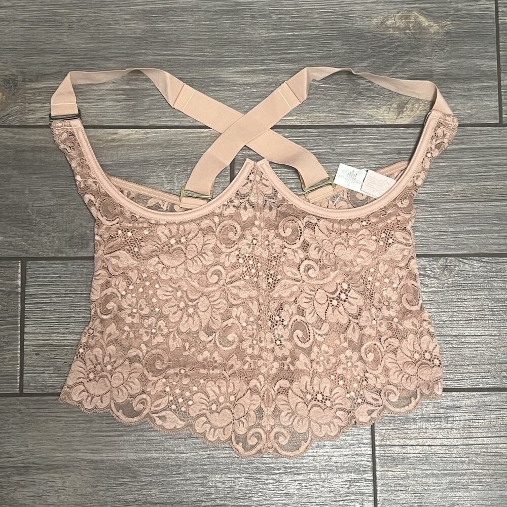 NWT We Are HAH Free People Bustier Corset Top Size Small Busta Move Copper Rose - Picture 3 of 11